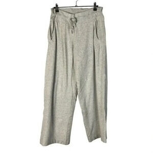 Athleta Petite Gray Speck Balance Wide Leg Yoga Pants M